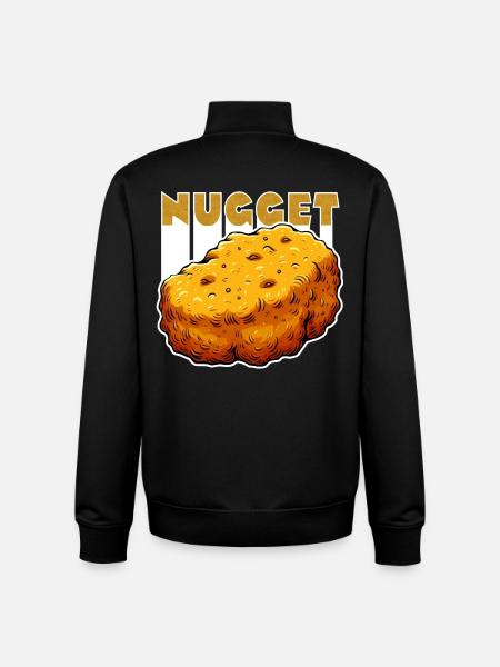 Nugget-Love Chicken Nugget - Unisex Organic Zip Sweatshirt by Stanley/Stella - black