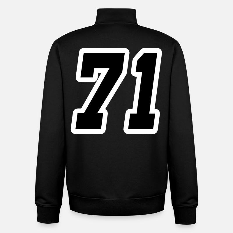 Nummer einundsiebzig 71 - Unisex Organic Zip Sweatshirt von Stanley/Stella - Schwarz
