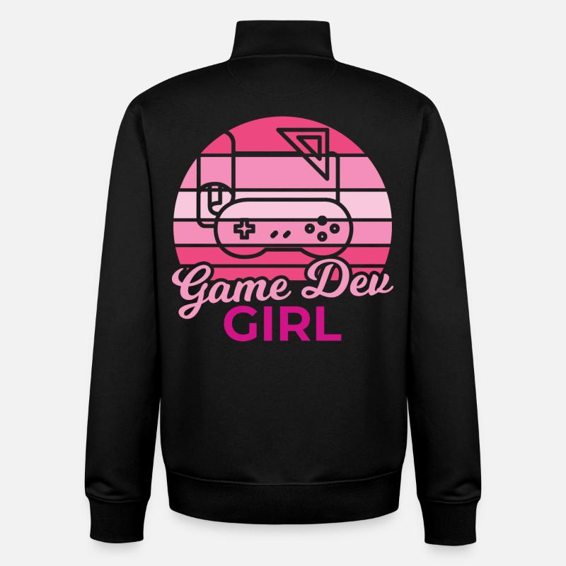 Game Developer - Unisex Organic Zip Sweatshirt by Stanley/Stella - black