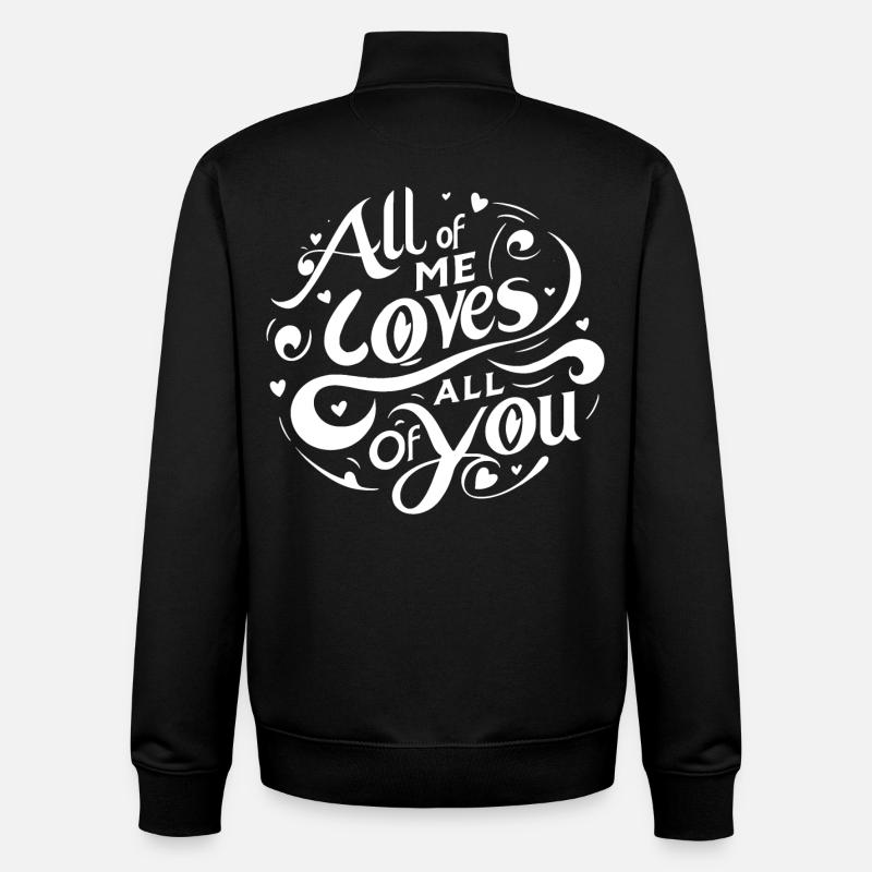 tout moi t’aime tous Amour - Sweat zippé unisexe en coton bio Stanley/Stella - noir