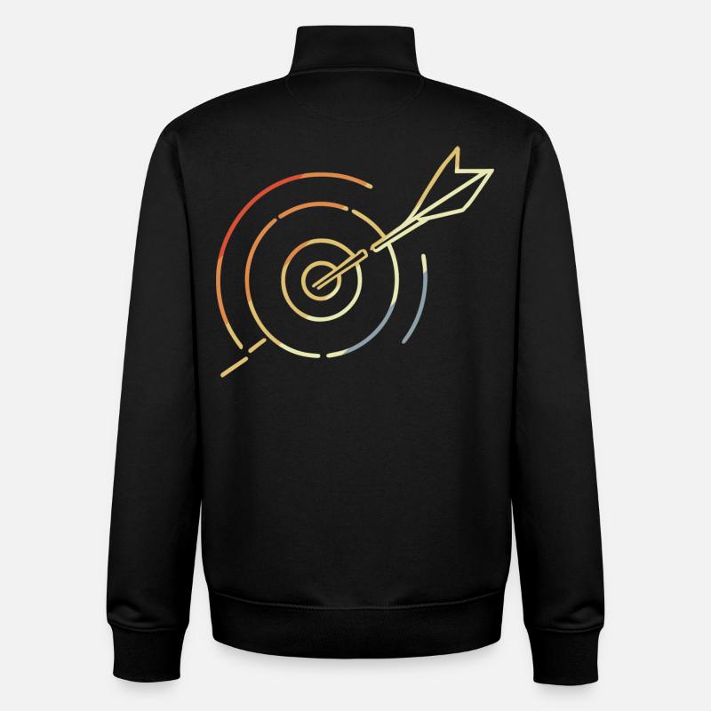 Archery Target - Unisex Organic Zip Sweatshirt by Stanley/Stella - black