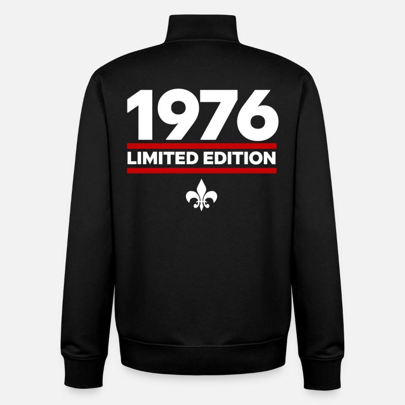 1976 Limited Edition - Unisex Organic Zip Sweatshirt von Stanley/Stella - Schwarz