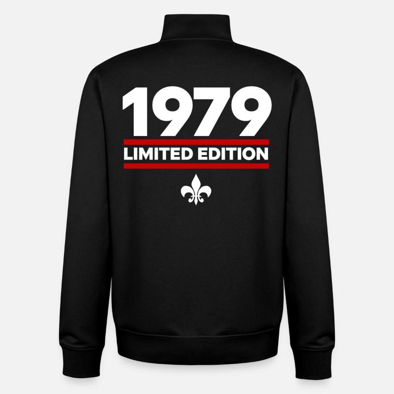 1979 Édition limitée - Sweat zippé unisexe en coton bio Stanley/Stella - noir