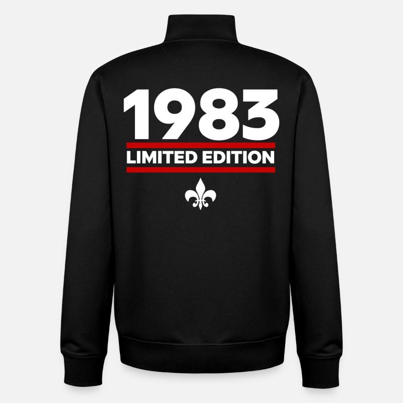 1983 Limited Edition - Unisex Organic Zip Sweatshirt by Stanley/Stella - black