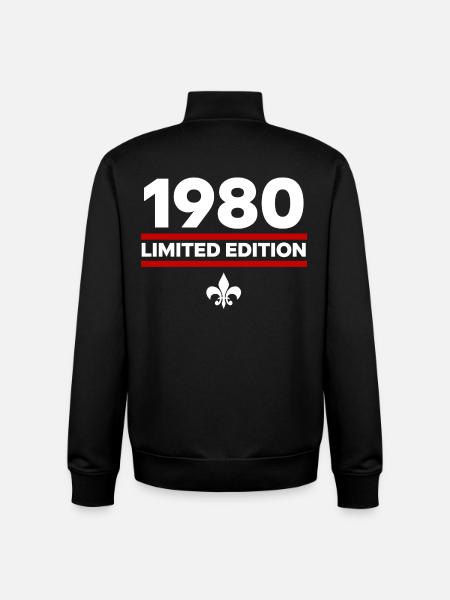 1980 Limited Edition - Unisex Organic Zip Sweatshirt by Stanley/Stella - black
