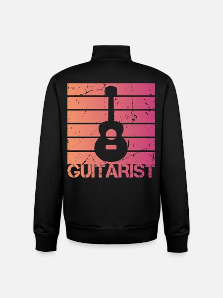 Guitarist - Unisex Organic Zip Sweatshirt by Stanley/Stella - black