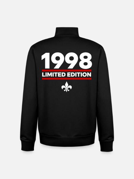 1998 Limited Edition - Unisex Organic Zip Sweatshirt by Stanley/Stella - black