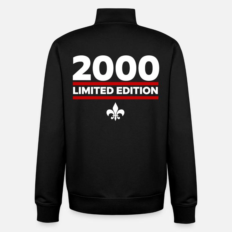 Édition limitée 2000 - Sweat zippé unisexe en coton bio Stanley/Stella - noir