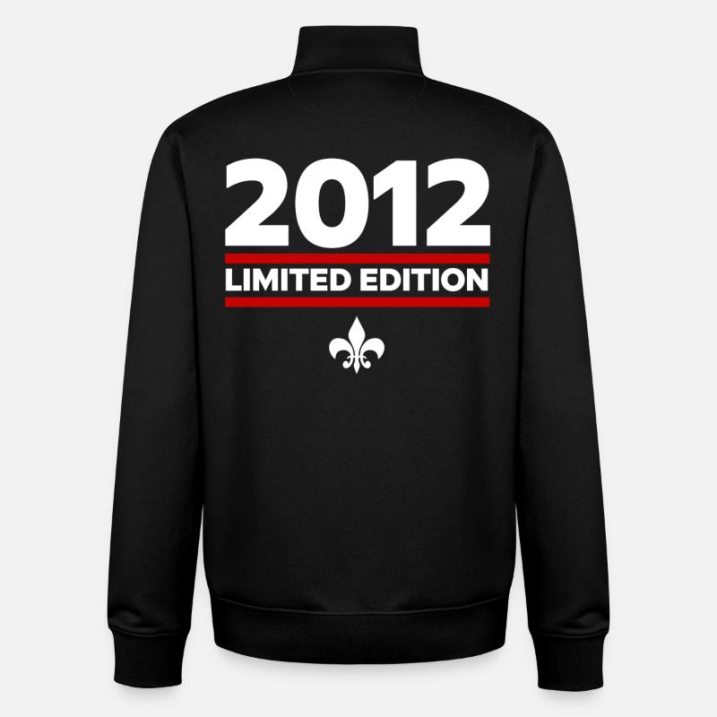 Édition limitée 2012 - Sweat zippé unisexe en coton bio Stanley/Stella - noir