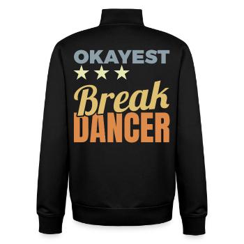 Durchschnittlicher Breakdancer - Unisex Organic Zip Sweatshirt von Stanley/Stella - Schwarz - Hinten - AI Model Male 185 light (185cm)