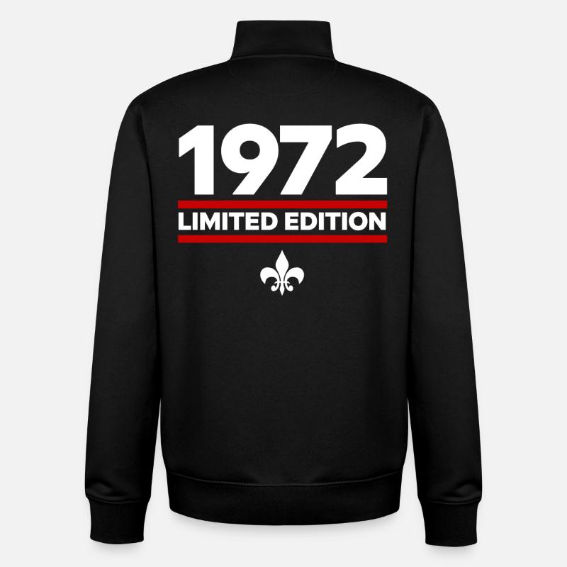 1972 Limited Edition - Unisex Organic Zip Sweatshirt by Stanley/Stella - black