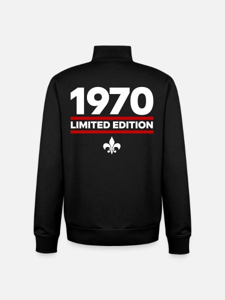 1970 Limited Edition - Unisex Organic Zip Sweatshirt by Stanley/Stella - black