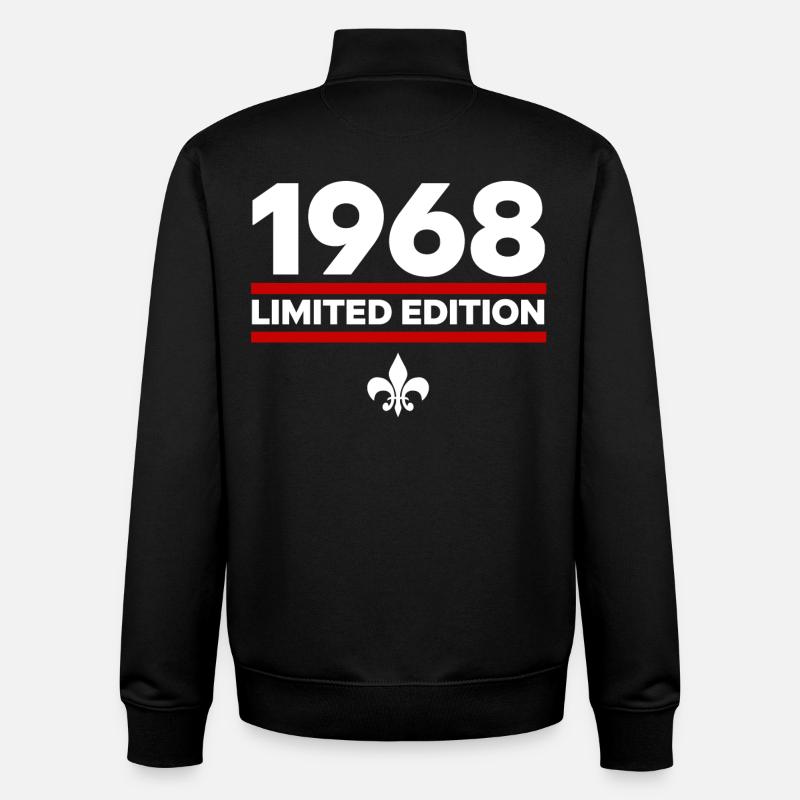 1968 Limited Edition - Unisex Organic Zip Sweatshirt von Stanley/Stella - Schwarz