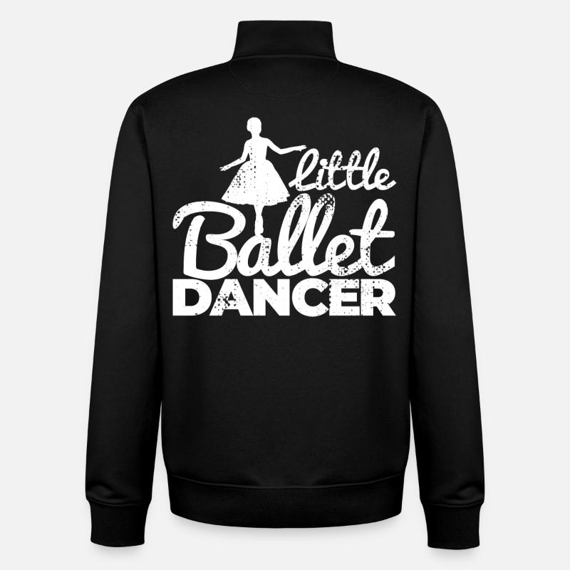 Petite danseuse de ballet - Sweat zippé unisexe en coton bio Stanley/Stella - noir