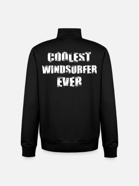 Coolest Windsurfer Ever - Unisex Organic Zip Sweatshirt by Stanley/Stella - black