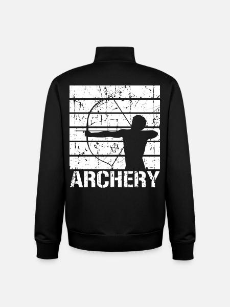 Fun archery - Unisex Organic Zip Sweatshirt by Stanley/Stella - black