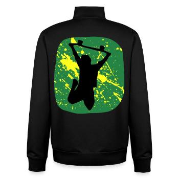 Skaten Skateboard - Unisex Organic Zip Sweatshirt von Stanley/Stella - Schwarz - Hinten - AI Model Male 185 light (185cm)