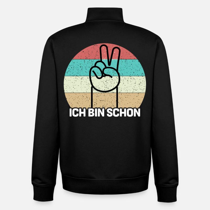 Ich bin schon 2 - Unisex Organic Zip Sweatshirt von Stanley/Stella - Schwarz