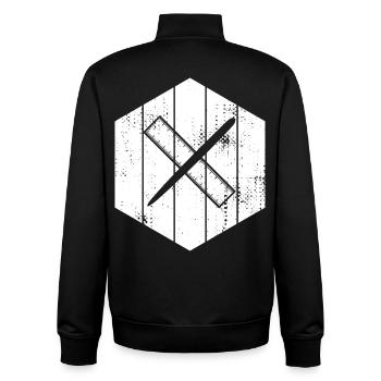 Zeichnen mit Stift und Lineal - Unisex Organic Zip Sweatshirt von Stanley/Stella - Schwarz - Hinten - AI Model Male 185 light (185cm)