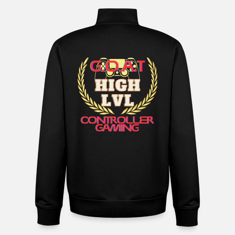 GOAT controller gamer - Unisex Organic Zip Sweatshirt by Stanley/Stella - black