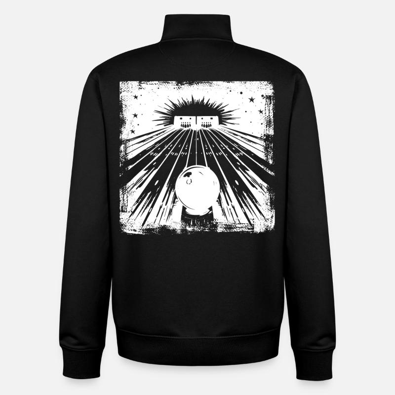 Bowling Center - Unisex Organic Zip Sweatshirt von Stanley/Stella - Schwarz