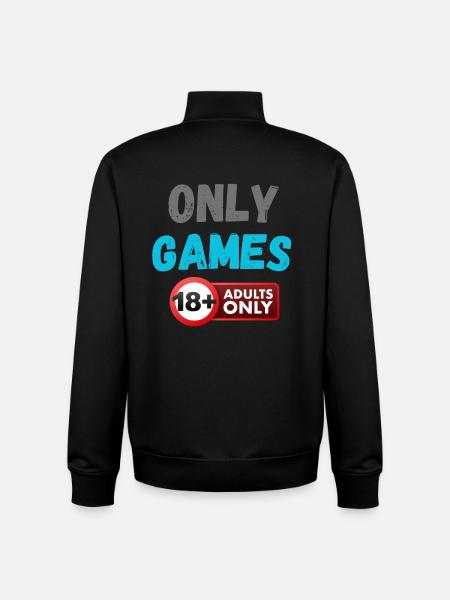 Nur Spiele 18+ Logo - Unisex Organic Zip Sweatshirt von Stanley/Stella - Schwarz