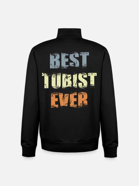 Best Tuba Player - Unisex Organic Zip Sweatshirt by Stanley/Stella - black