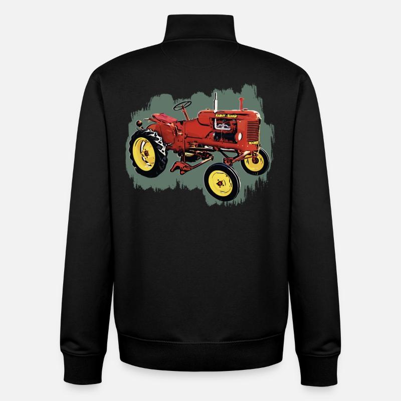Traktor M H Pony - Unisex Organic Zip Sweatshirt von Stanley/Stella - Schwarz