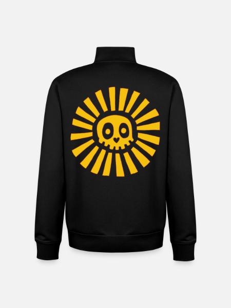 Sunny Skull - Unisex Organic Zip Sweatshirt by Stanley/Stella - black