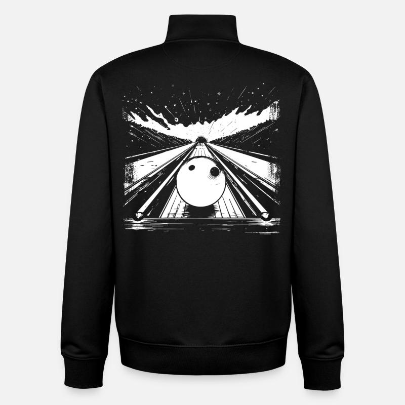 Bowling - Unisex Organic Zip Sweatshirt by Stanley/Stella - black