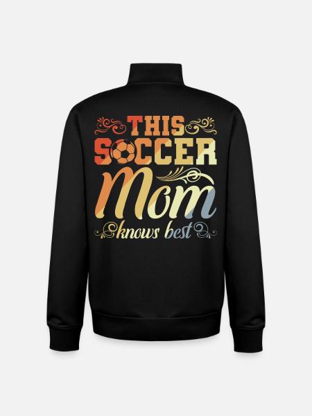 Fußball Mutter - Unisex Organic Zip Sweatshirt von Stanley/Stella - Schwarz