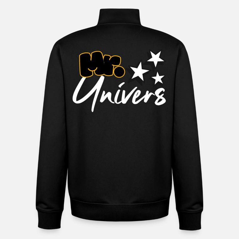 Mr. Universum - Unisex Organic Zip Sweatshirt von Stanley/Stella - Schwarz