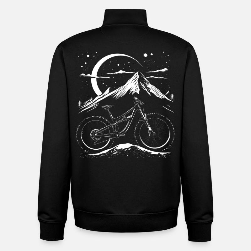 VTT - Sweat zippé unisexe en coton bio Stanley/Stella - noir