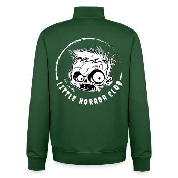Fan du Little Horror Club - Sweat zippé unisexe en coton bio Stanley/Stella - vert bouteille - Dos - AI Model Male 185 dark (185cm)