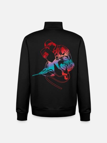 Souder - Sweat zippé unisexe en coton bio Stanley/Stella - noir