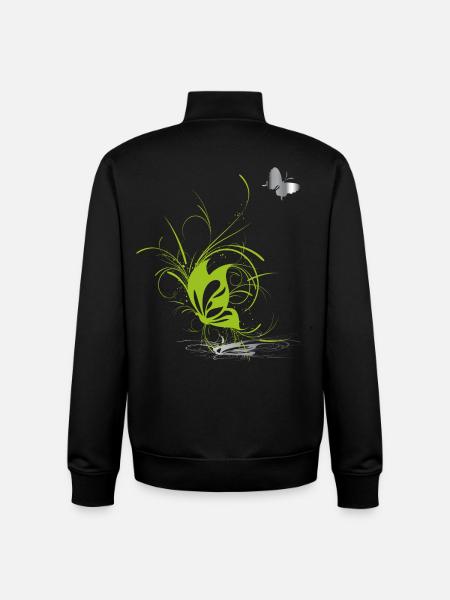 Butterfly Butterfly Spring - Unisex Organic Zip Sweatshirt by Stanley/Stella - black