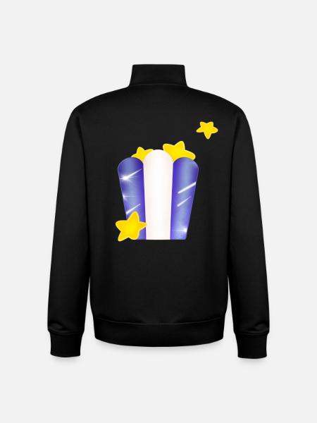 Sachet étoilé ! - Sweat zippé unisexe en coton bio Stanley/Stella - noir
