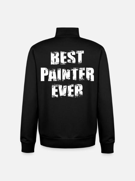 Best Painter of All Time - Unisex Organic Zip Sweatshirt by Stanley/Stella - black