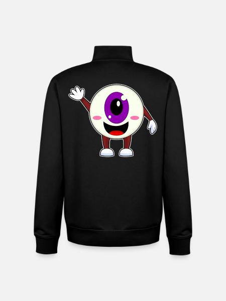 Eyeball Halloween - Unisex Organic Zip Sweatshirt by Stanley/Stella - black