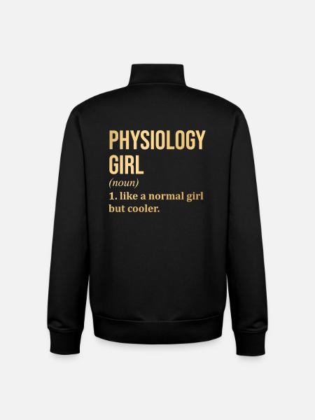 Physiology Physiology Physiology - Unisex Organic Zip Sweatshirt by Stanley/Stella - black