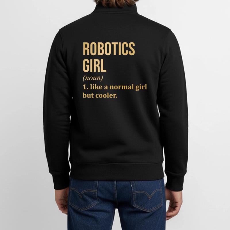 Robotertechnik Unisex Organic Zip Sweatshirt von Stanley/Stella