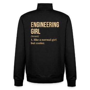 Ingenieur - Unisex Organic Zip Sweatshirt von Stanley/Stella - Schwarz - Hinten - AI Model Male 185 light (185cm)