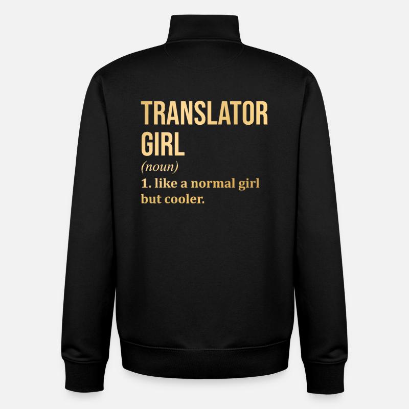 Translator - Unisex Organic Zip Sweatshirt von Stanley/Stella - Schwarz