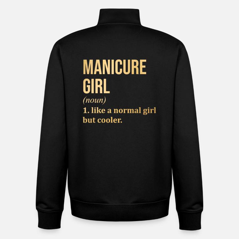 Manicure - Unisex Organic Zip Sweatshirt by Stanley/Stella - black