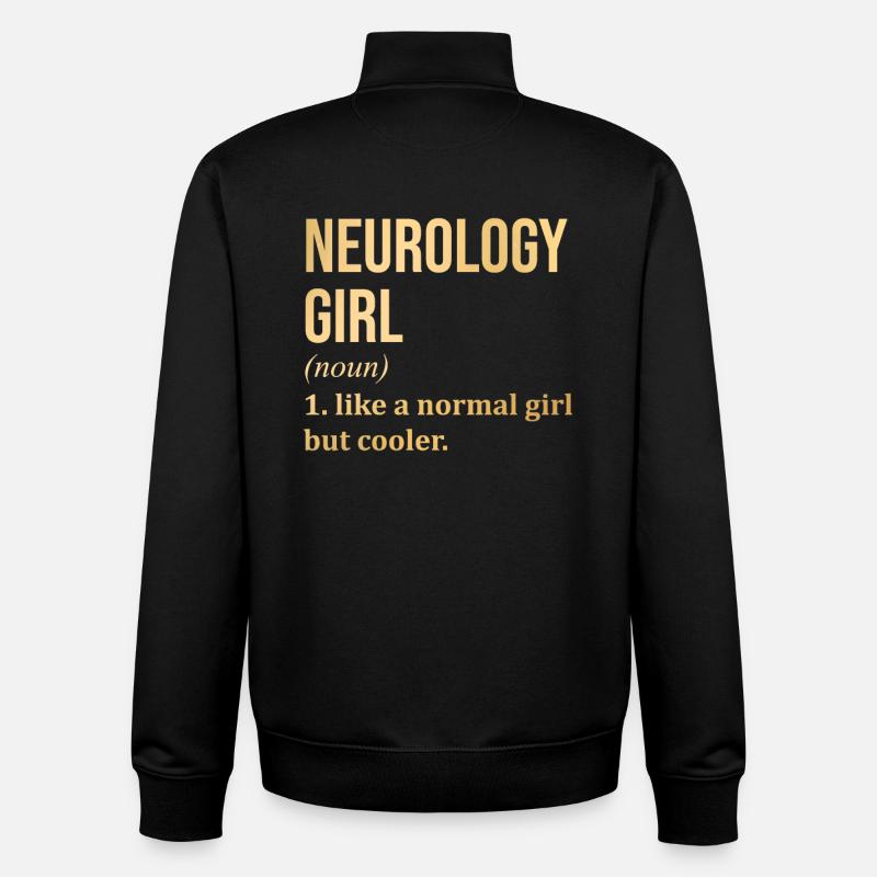 Neurologie - Unisex Organic Zip Sweatshirt von Stanley/Stella - Schwarz