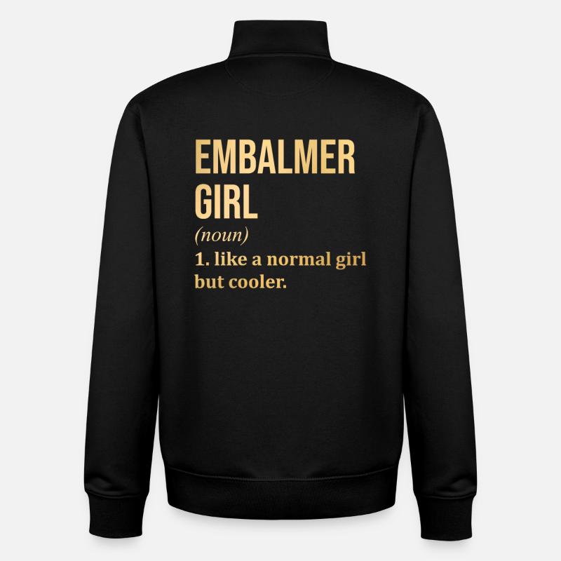 Einbalsamierer - Unisex Organic Zip Sweatshirt von Stanley/Stella - Schwarz