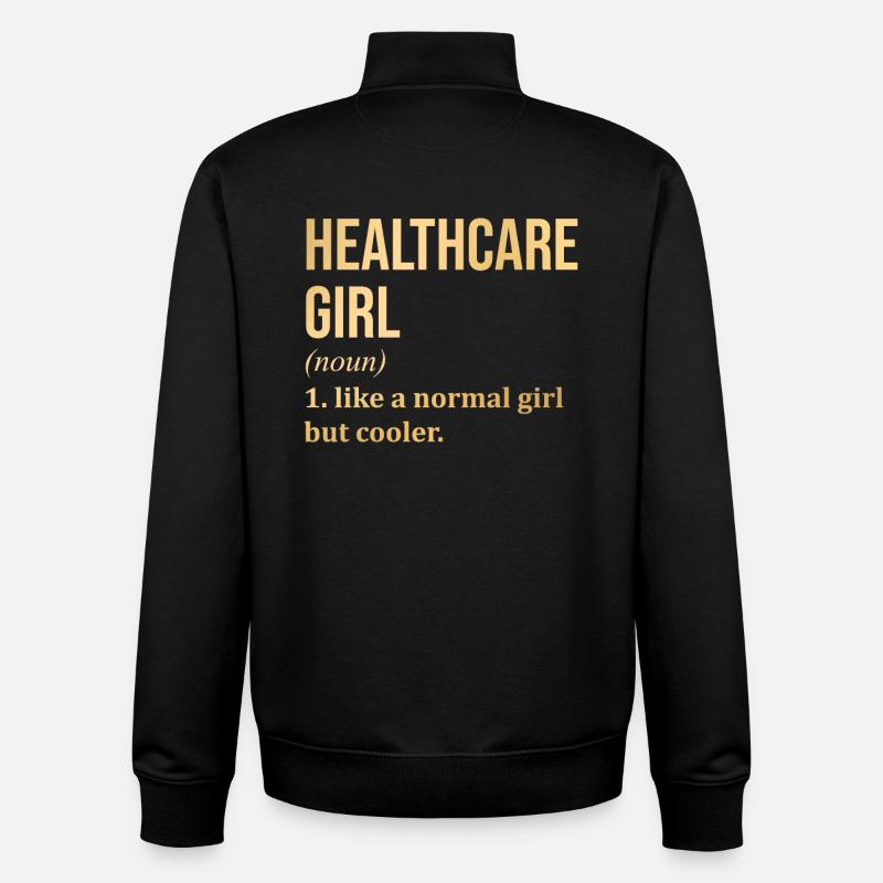 Gesundheitswesen - Unisex Organic Zip Sweatshirt von Stanley/Stella - Schwarz
