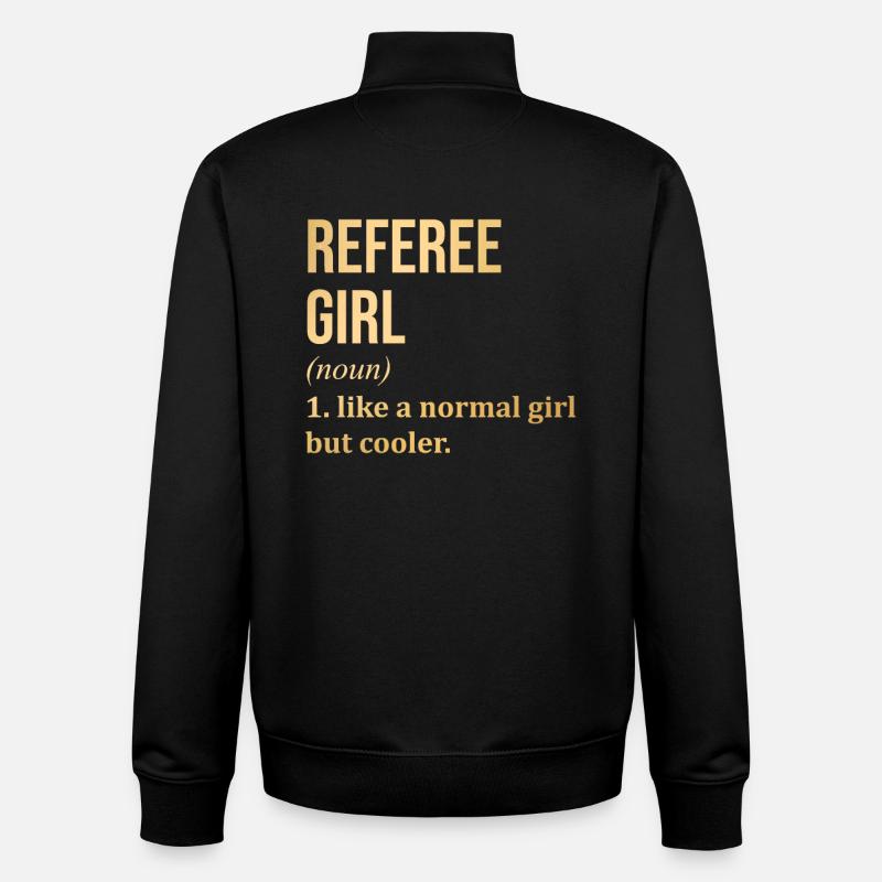 Schiedsrichter - Unisex Organic Zip Sweatshirt von Stanley/Stella - Schwarz