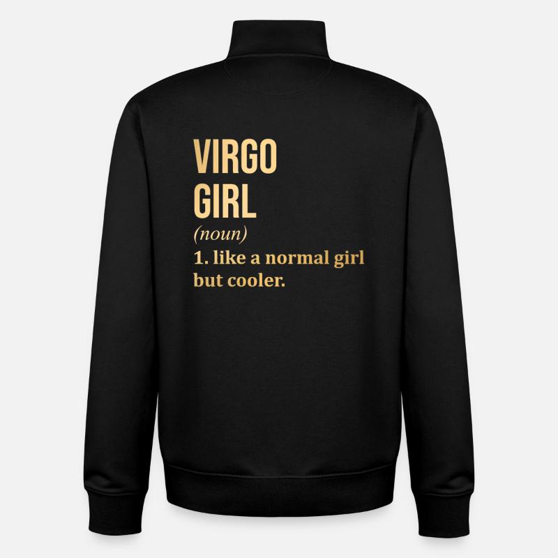 Jungfrau - Unisex Organic Zip Sweatshirt von Stanley/Stella - Schwarz