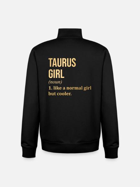 Taureau - Sweat zippé unisexe en coton bio Stanley/Stella - noir